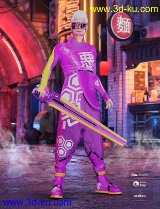 3D打印模型dForce Evil Night Walker for Genesis 8 Males的图片