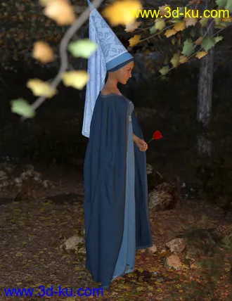 3D打印模型dForce Fairy Tale Dress for Genesis 8 Female(s)的图片