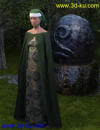 3D打印模型dForce Fairy Tale Dress for Genesis 8 Female(s)的图片