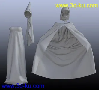 3D打印模型dForce Fairy Tale Dress for Genesis 8 Female(s)的图片