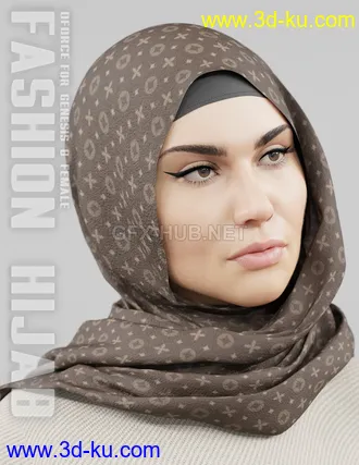 3D打印模型dForce Fashion Hijab - G8F的图片