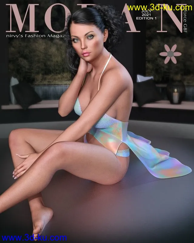 dforce Flaunt It Lingerie G8F模型的图片1