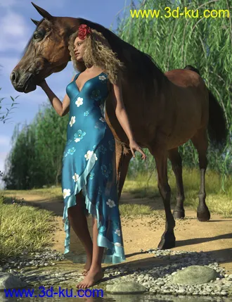 3D打印模型dForce Floral Fiesta Outfit for Genesis 8 Females的图片