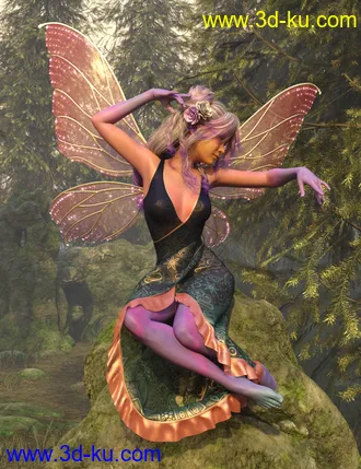 3D打印模型dForce Floral Fiesta Outfit for Genesis 8 Females的图片