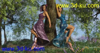 3D打印模型dForce Floral Fiesta Outfit for Genesis 8 Females的图片