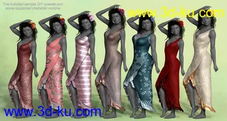 3D打印模型dForce Floral Fiesta Outfit for Genesis 8 Females的图片