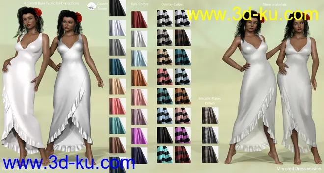 dForce Floral Fiesta Outfit for Genesis 8 Females模型的图片17