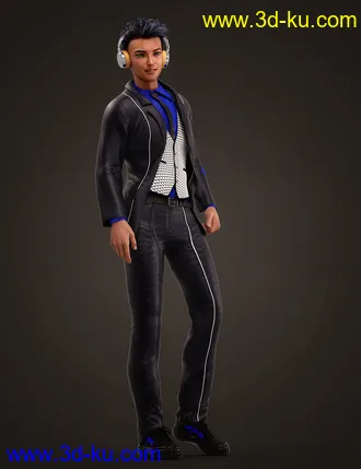 3D打印模型dForce Flow Outfit for Genesis 8.1 Male and Kota 8.1的图片