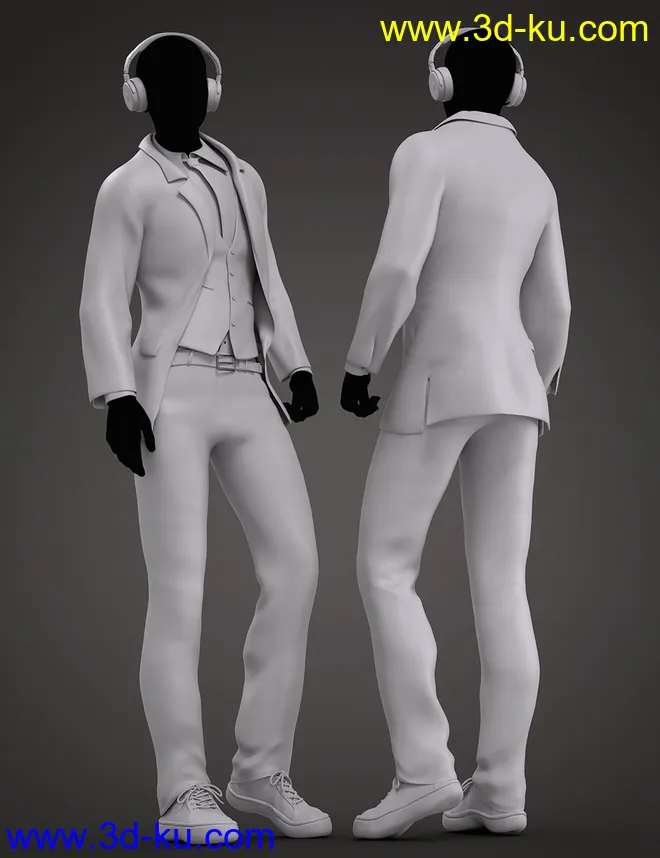 dForce Flow Outfit for Genesis 8.1 Male and Kota 8.1模型的图片4