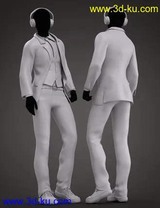 3D打印模型dForce Flow Outfit for Genesis 8.1 Male and Kota 8.1的图片