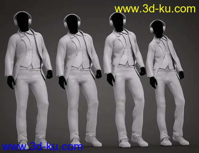 dForce Flow Outfit for Genesis 8.1 Male and Kota 8.1模型的图片5