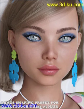 3D打印模型dForce Flower Power Outfit for Genesis 8 Female的图片