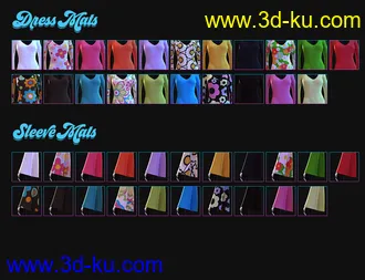 3D打印模型dForce Flower Power Outfit for Genesis 8 Female的图片
