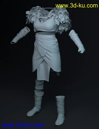 3D打印模型dForce Frida Viking Outfit for Genesis 8 Female的图片