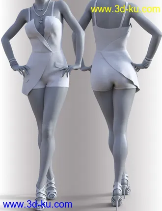 3D打印模型dForce Gina Outfit for Genesis 8.1 Females的图片