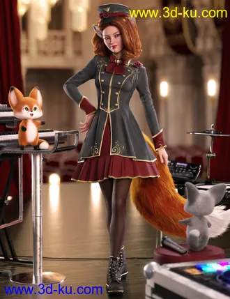 3D打印模型dForce Goodnight Outfit for Genesis 8 Females的图片