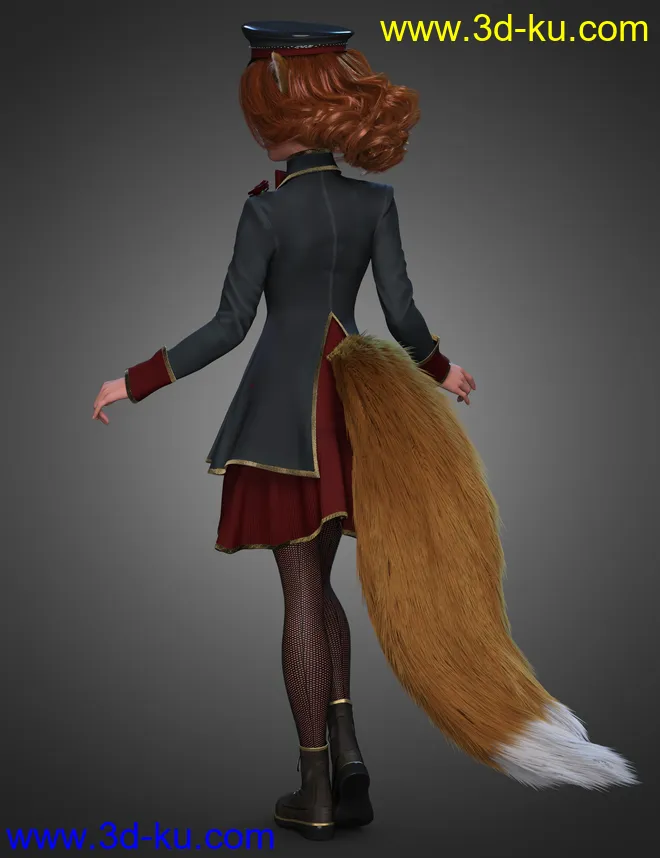 dForce Goodnight Outfit for Genesis 8 Females模型的图片3