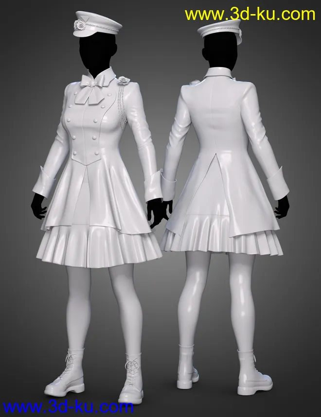 dForce Goodnight Outfit for Genesis 8 Females模型的图片4