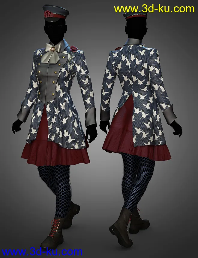 dForce Goodnight Outfit Textures模型的图片4