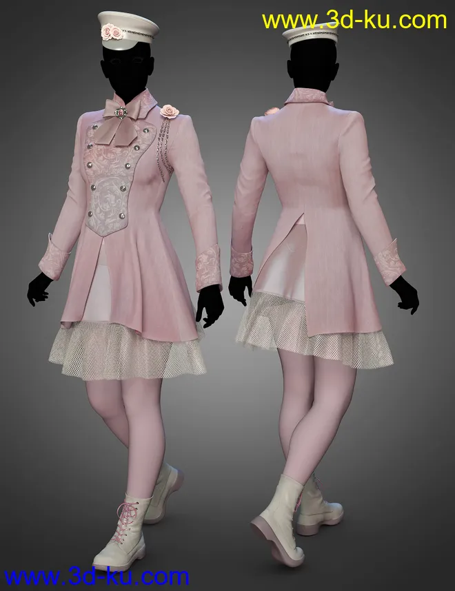 dForce Goodnight Outfit Textures模型的图片5