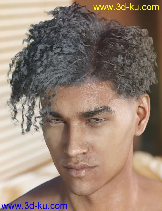 dForce Hayden Hair for Genesis 8模型的图片1