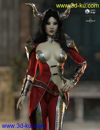 3D打印模型dForce Hellen Outfit Textures的图片