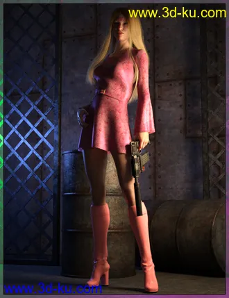 3D打印模型dForce HippyChic Outfit for Genesis 8 and 8.1 Female的图片