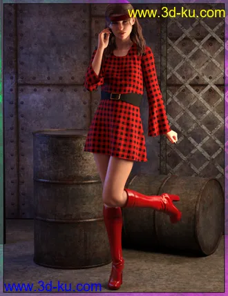 3D打印模型dForce HippyChic Outfit for Genesis 8 and 8.1 Female的图片