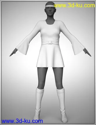 3D打印模型dForce HippyChic Outfit for Genesis 8 and 8.1 Female的图片