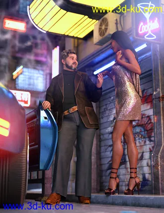 3D打印模型dForce Hollywood Outfit for 8.1 Males的图片