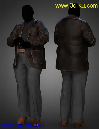 3D打印模型dForce Hollywood Outfit for 8.1 Males的图片