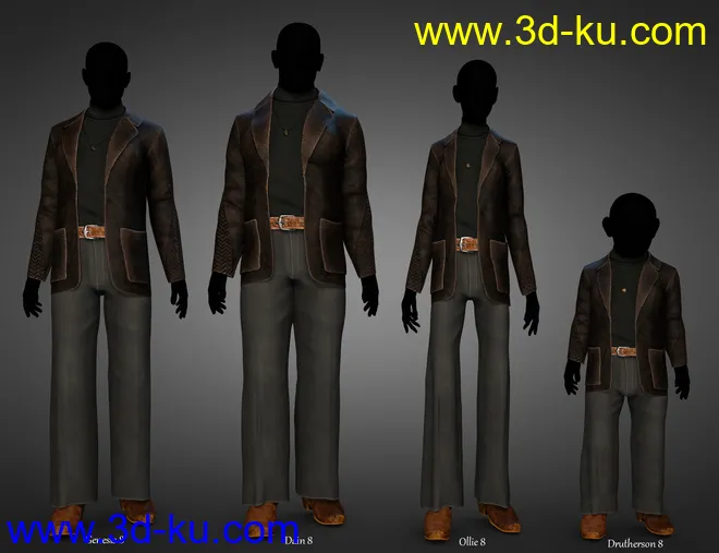 dForce Hollywood Outfit for 8.1 Males模型的图片5