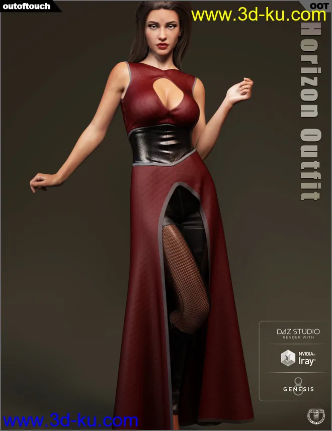 dForce Horizon Outfit for Genesis 8 Female(s)模型的图片4