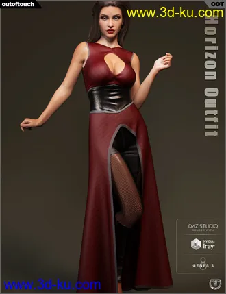 3D打印模型dForce Horizon Outfit for Genesis 8 Female(s)的图片