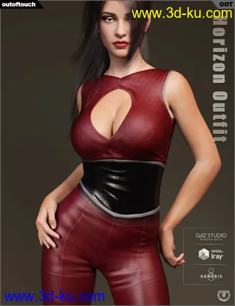 3D打印模型dForce Horizon Outfit for Genesis 8 Female(s)的图片