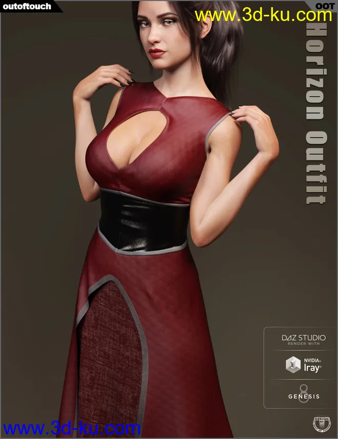 dForce Horizon Outfit for Genesis 8 Female(s)模型的图片6