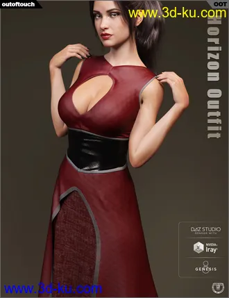 3D打印模型dForce Horizon Outfit for Genesis 8 Female(s)的图片
