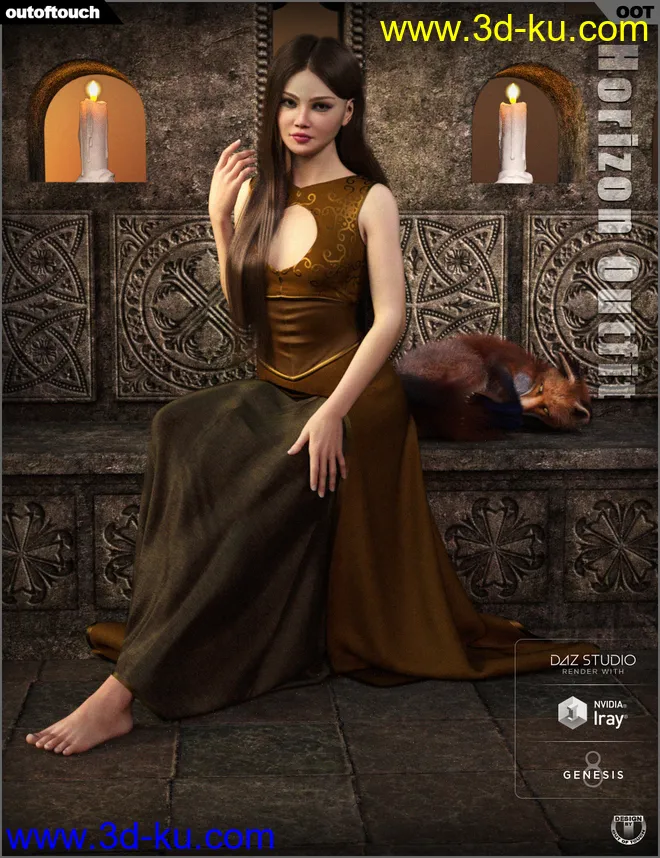 dForce Horizon Outfit for Genesis 8 Female(s)模型的图片11