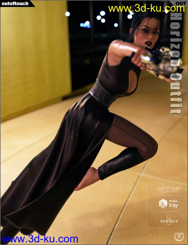 dForce Horizon Outfit for Genesis 8 Female(s)模型的图片13