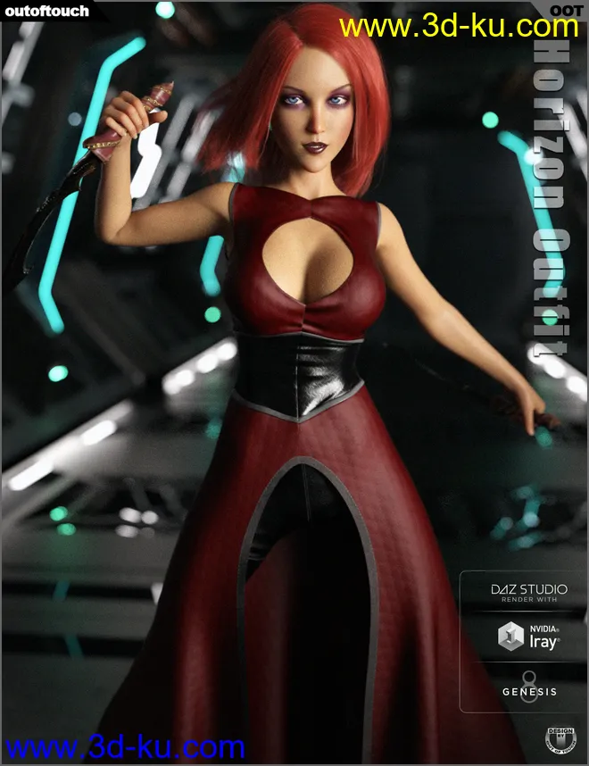 dForce Horizon Outfit for Genesis 8 Female(s)模型的图片14