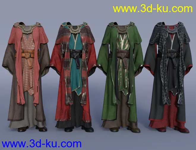 dForce Insidious Monk Textures模型的图片5