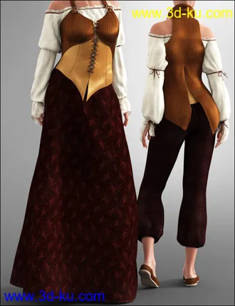 3D打印模型dForce Into the Sea Outfit Texture Set的图片