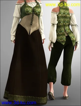 3D打印模型dForce Into the Sea Outfit Texture Set的图片