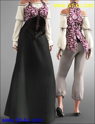 3D打印模型dForce Into the Sea Outfit Texture Set的图片