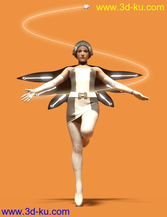 dForce JF Outfit for Genesis 8 and 8.1 Females模型的图片1