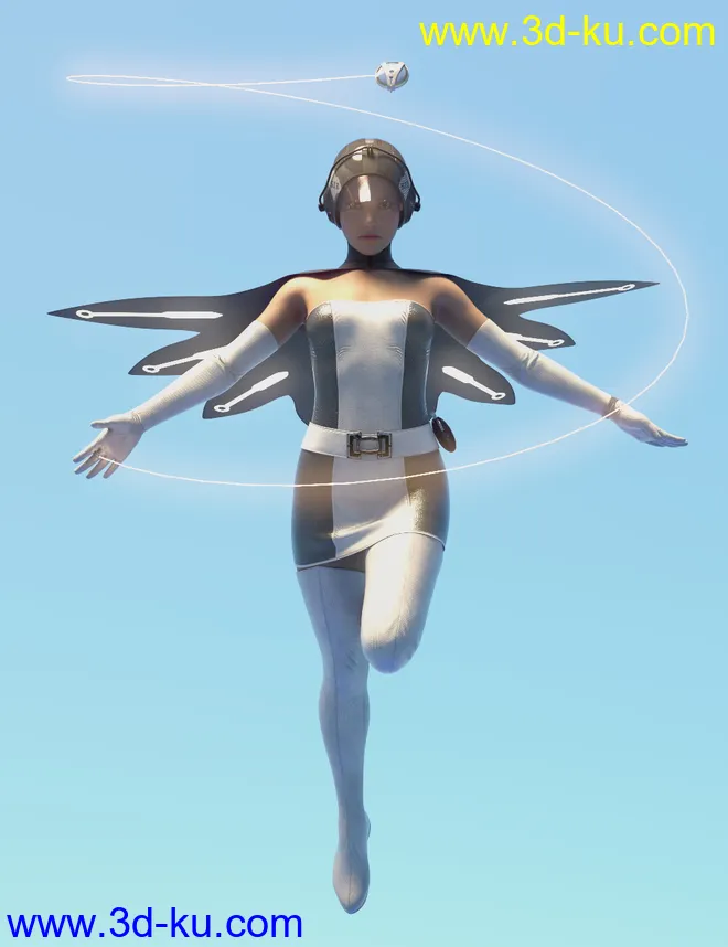 dForce JF Outfit for Genesis 8 and 8.1 Females模型的图片11