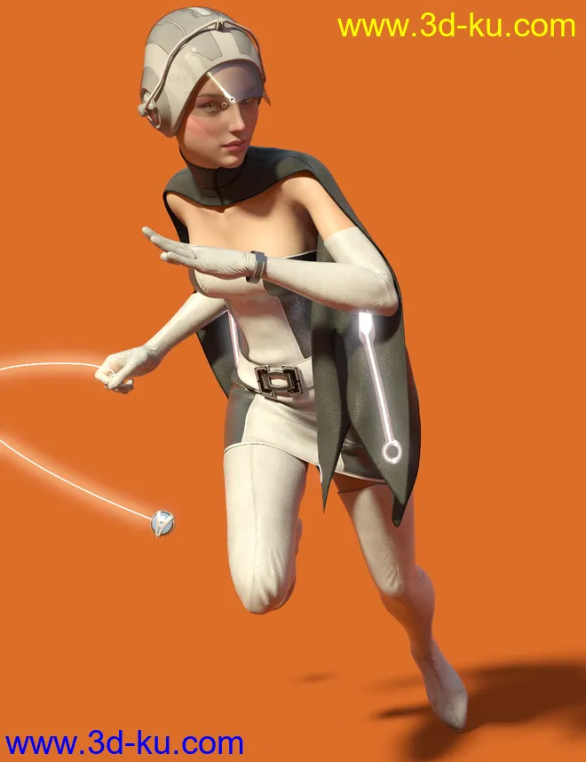dForce JF Outfit for Genesis 8 and 8.1 Females模型的图片14