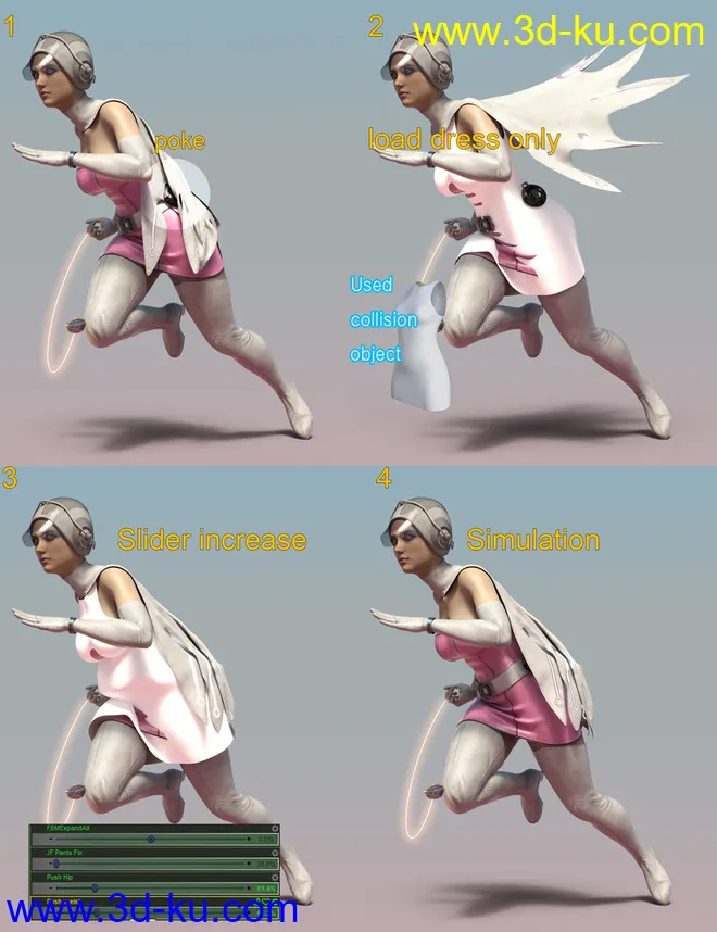 dForce JF Outfit for Genesis 8 and 8.1 Females模型的图片18