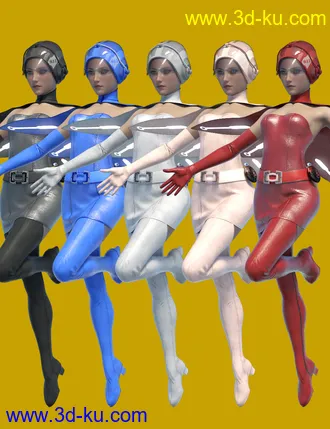 3D打印模型dForce JF Outfit for Genesis 8 and 8.1 Females的图片