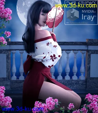 3D打印模型dforce kimono lingerie for G8F的图片